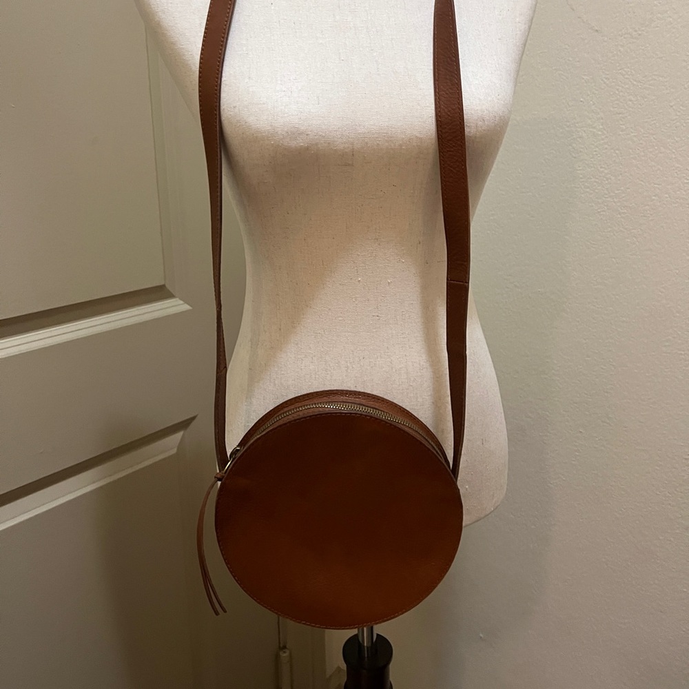 Madewell Camel Leather Purse